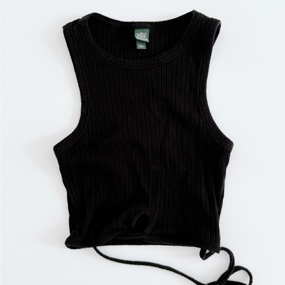 Wild fable crop top wrap waist
